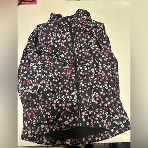 Floral Black Rain Jacket